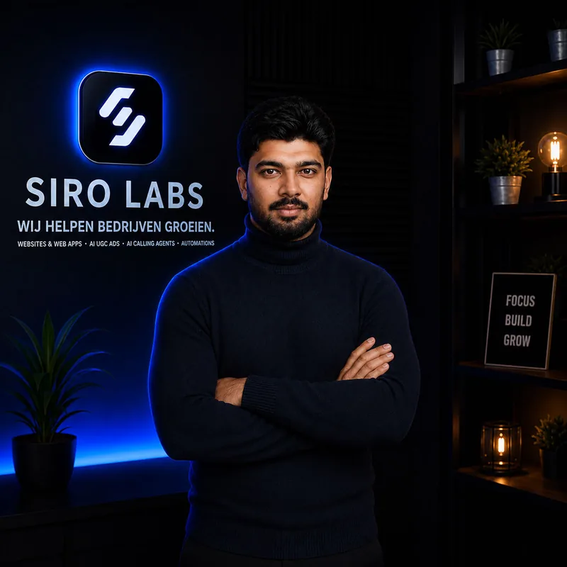 Saboor Baig — Medeoprichter & CEO, SIRO LABS Saboor Baig, Medeoprichter & CEO van SIRO LABS — digital agency in Nederland voor websites, AI-automatisering en online advertenties